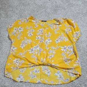 West Kei Yellow Floral Blouse